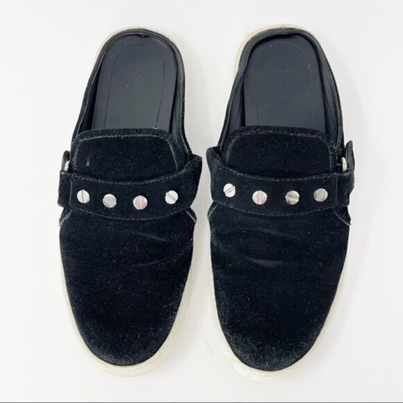 Rebecca Minkoff Sonia Suede Stud Slip on Sneaker Mule Size 8 - Picture 1 of 13
